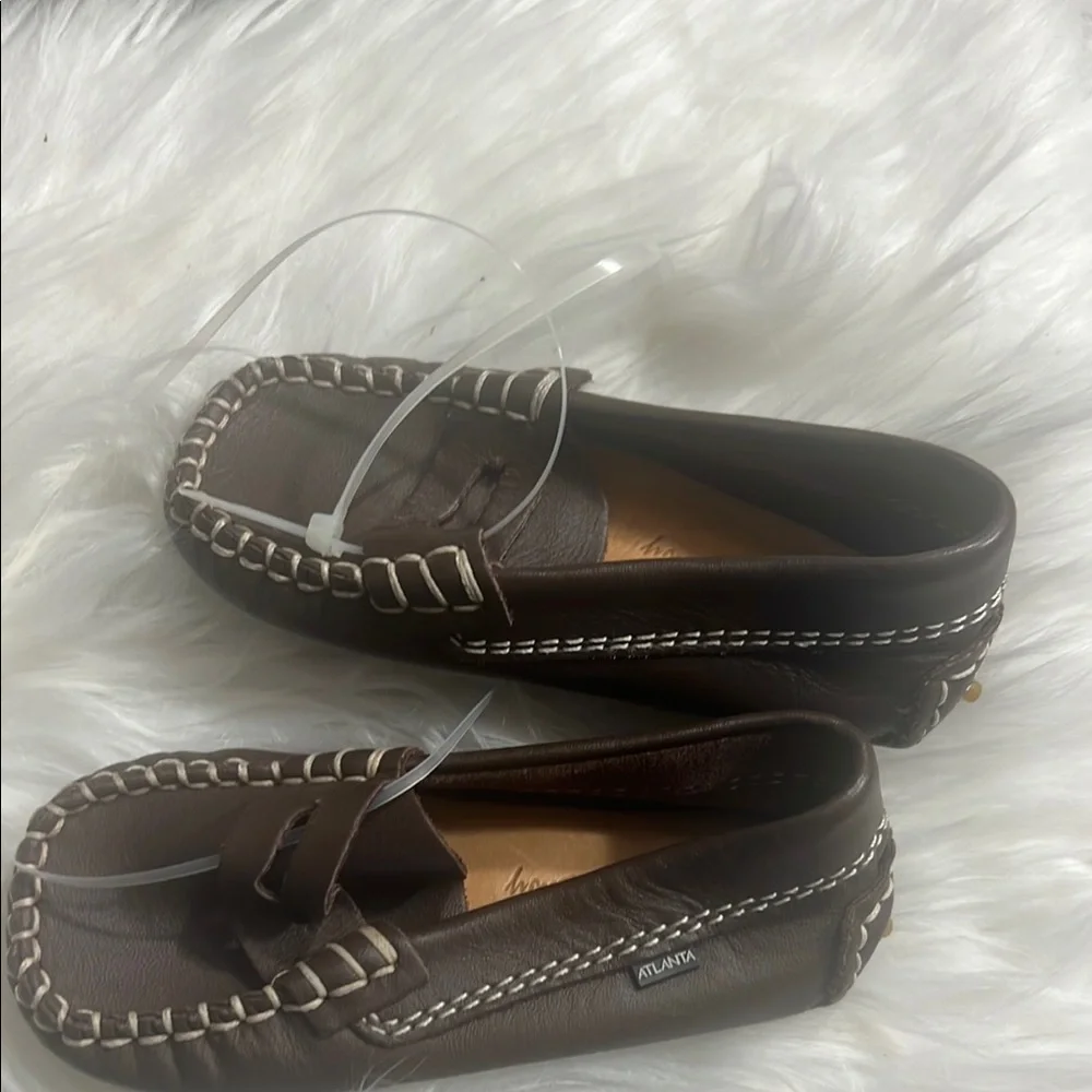 Alanta Moccasin For Babies Size EU 22 US 18-24 Months Brown Leather lining